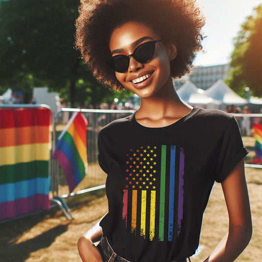 DISTRESSED PRIDE FLAG T-SHIRT 0026