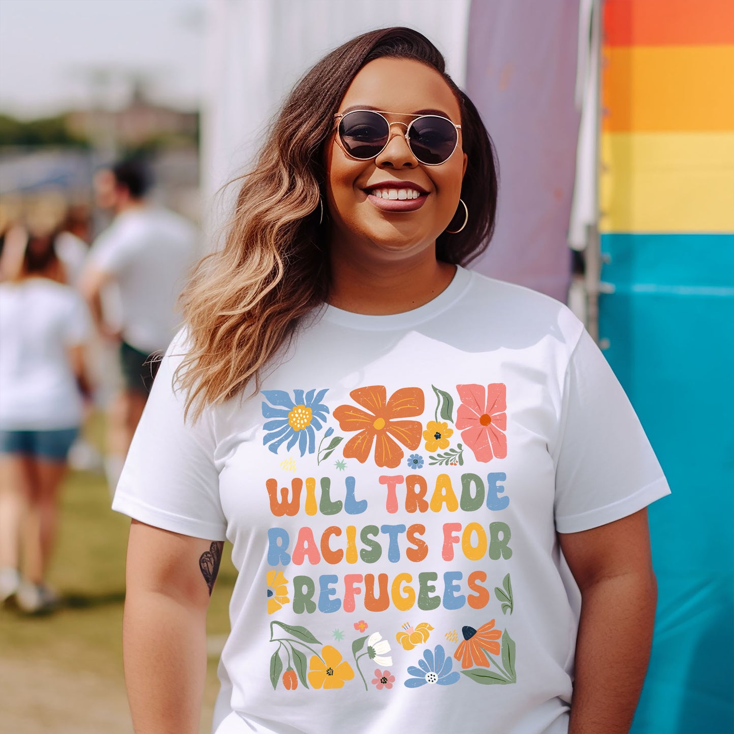 WILL TRADE RACISTS T-SHIRT 2007