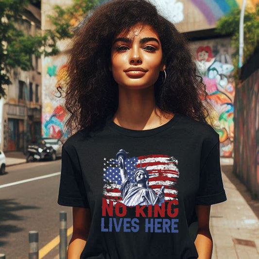 NO KING LIVES HERE T-SHIRT 3006