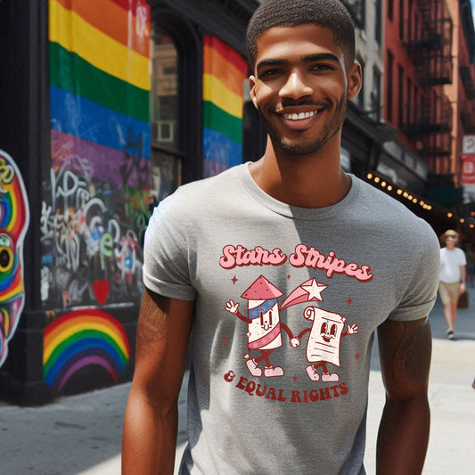 STARS AND STRIPES FIREWORKT-SHIRT 3015