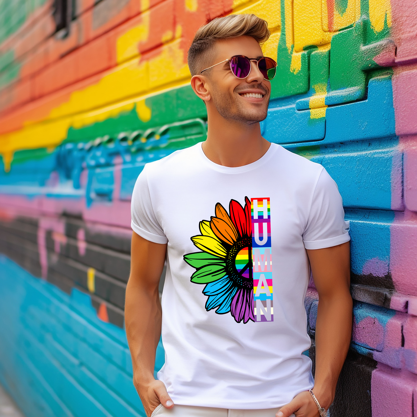 HUMAN SUNFLOWER T-SHIRT 0002