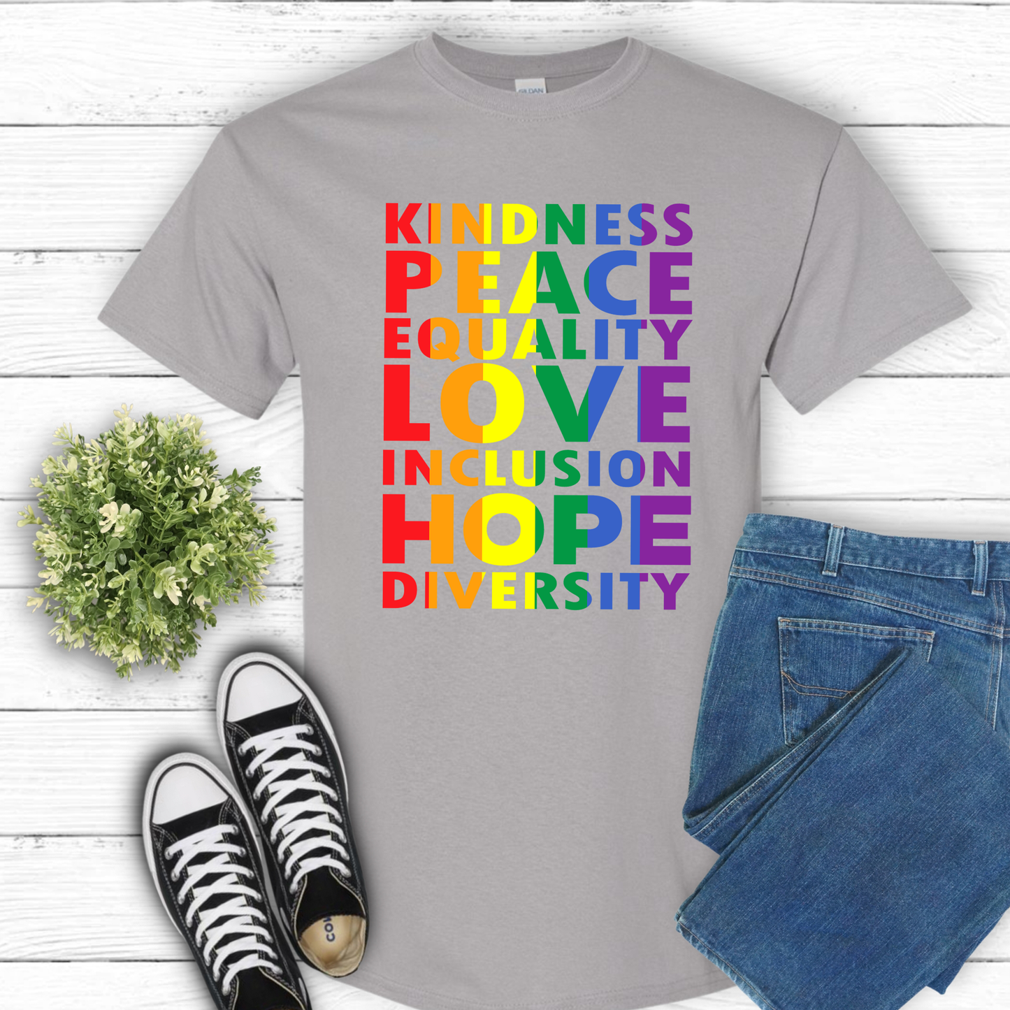 KINDNESS RAINBOW T-SHIRT 0008