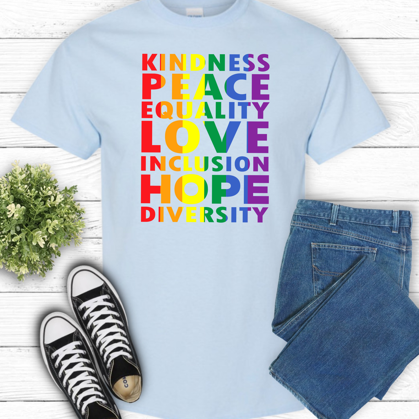 KINDNESS RAINBOW T-SHIRT 0008