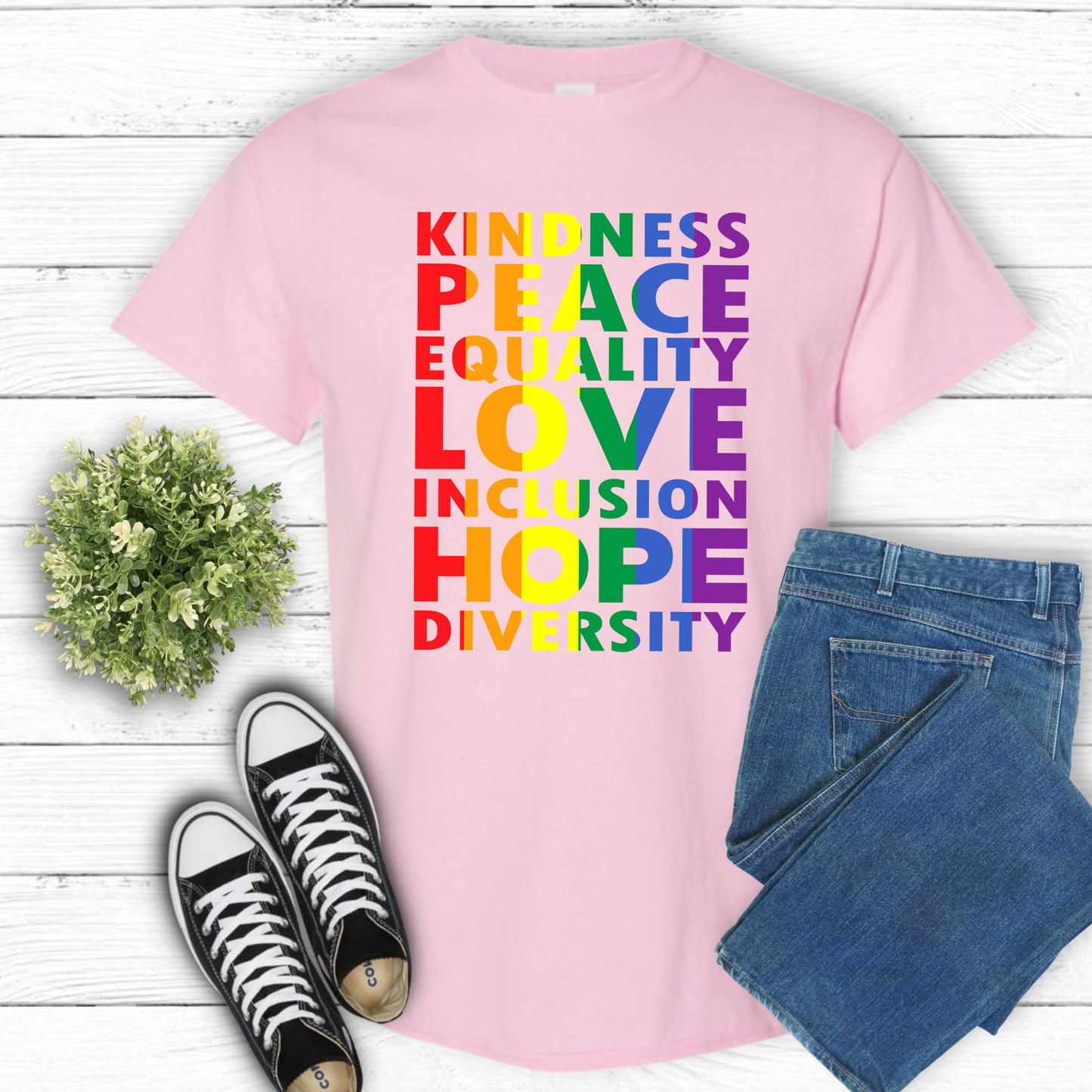KINDNESS RAINBOW T-SHIRT 0008
