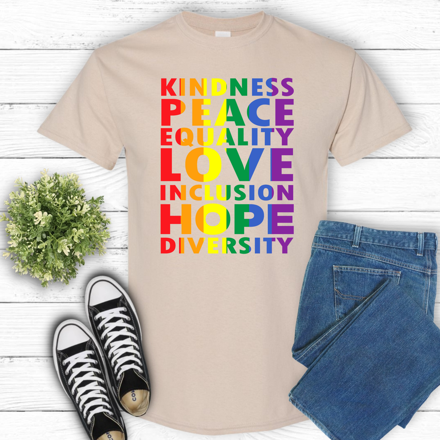 KINDNESS RAINBOW T-SHIRT 0008