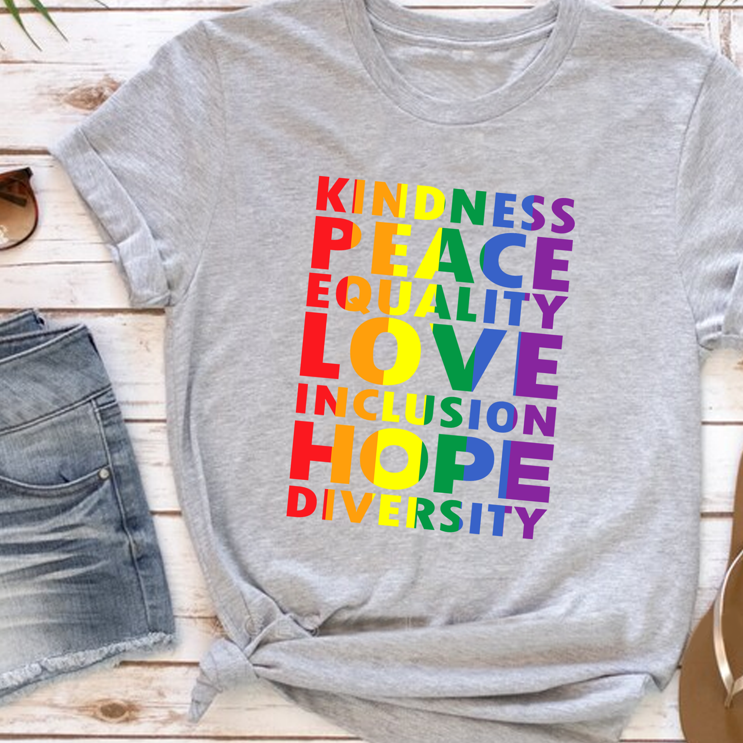 KINDNESS RAINBOW T-SHIRT 0008