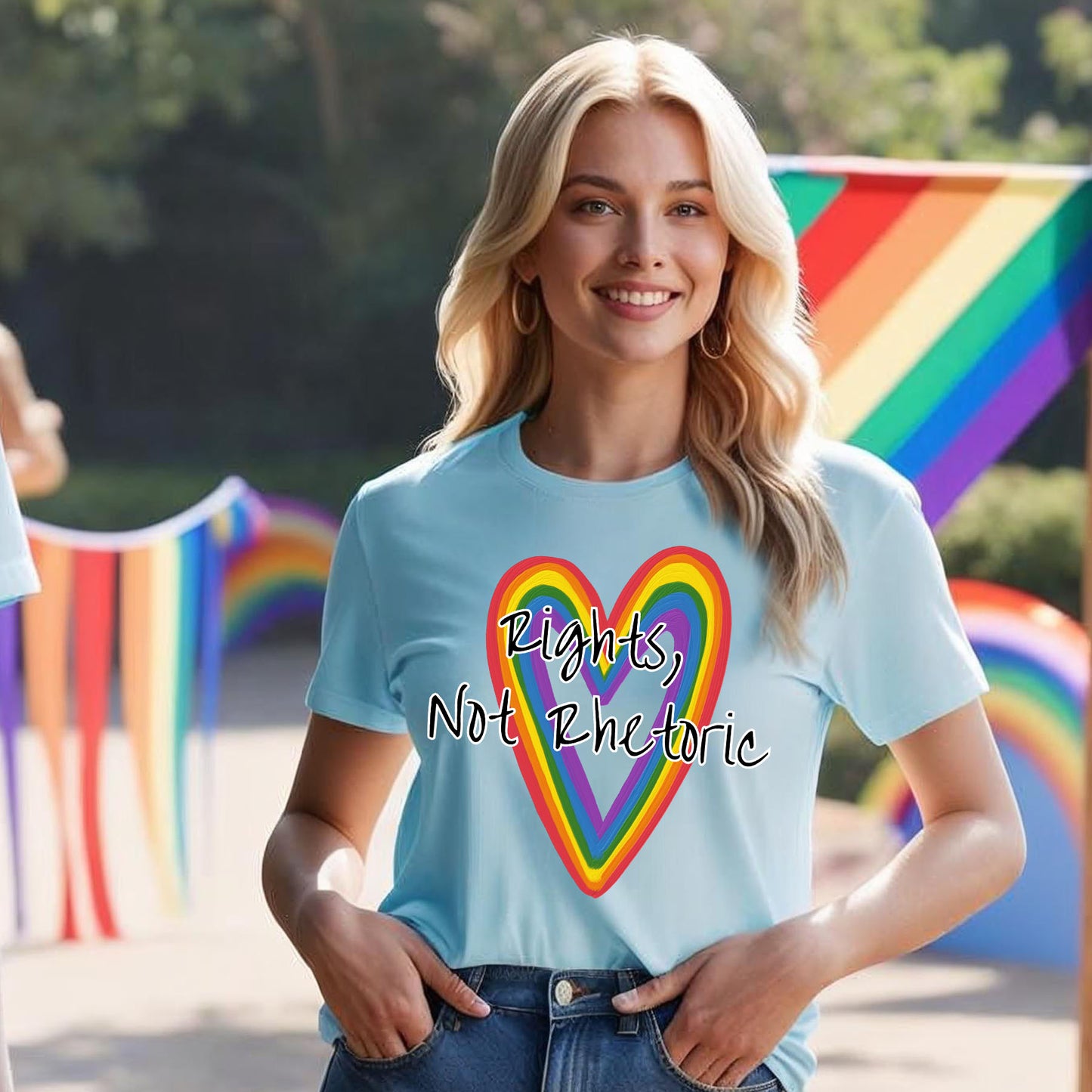 RIGHTS NOT RHETORIC T-SHIRT 0015