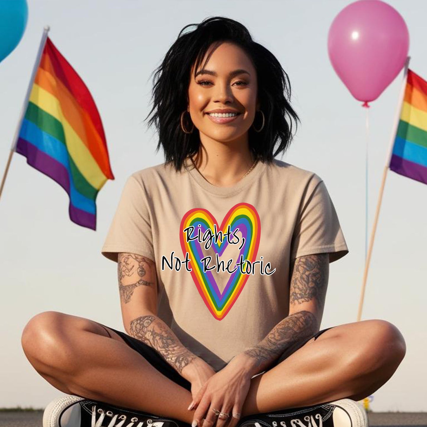 RIGHTS NOT RHETORIC T-SHIRT 0015