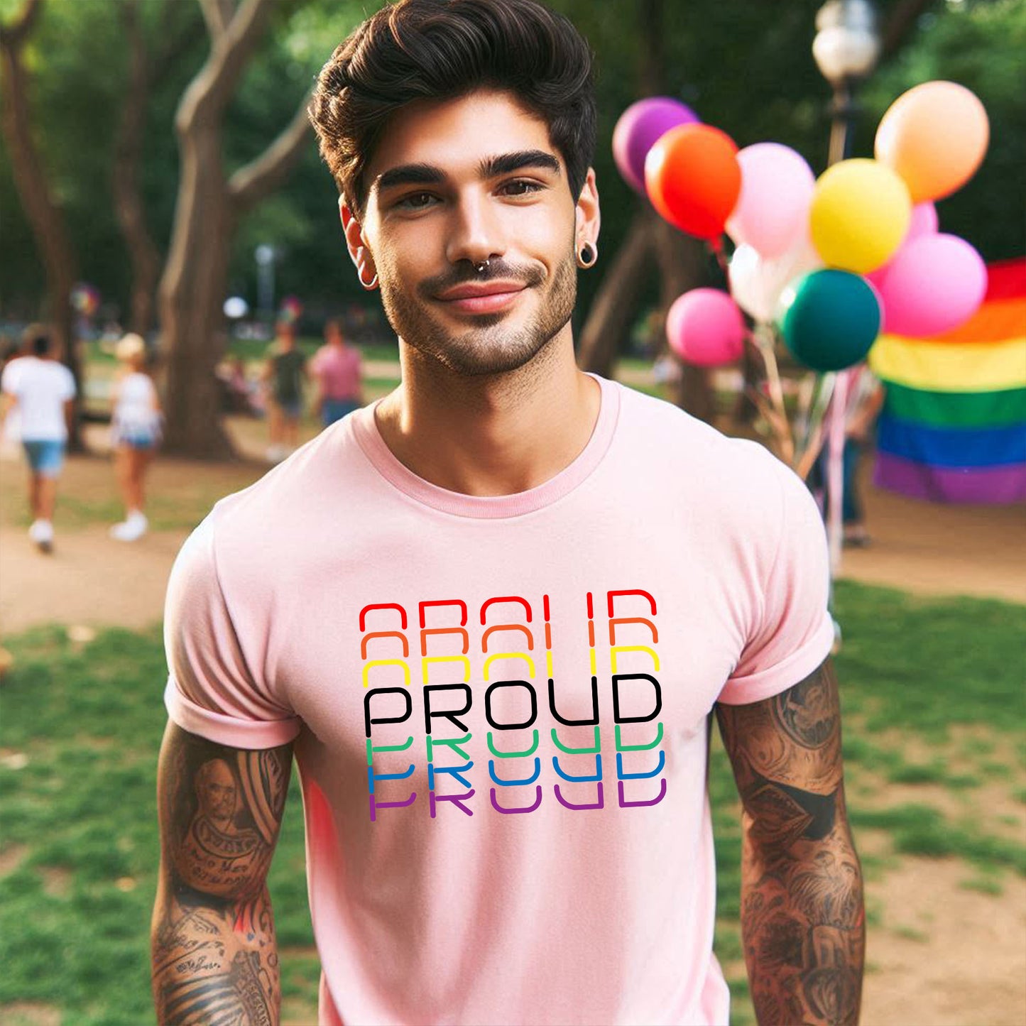 PRIDE STACKED T-SHIRT 0017