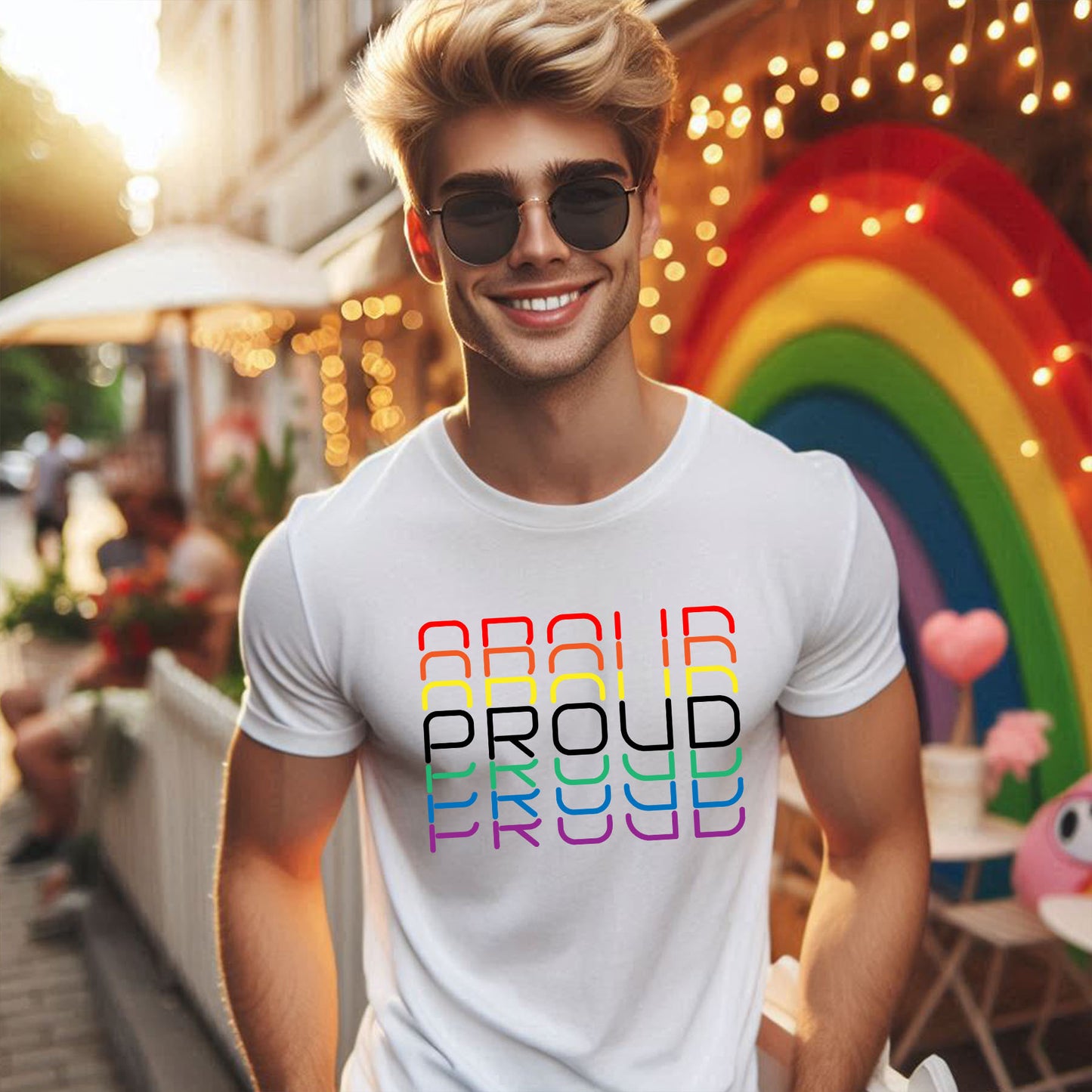 PRIDE STACKED T-SHIRT 0017