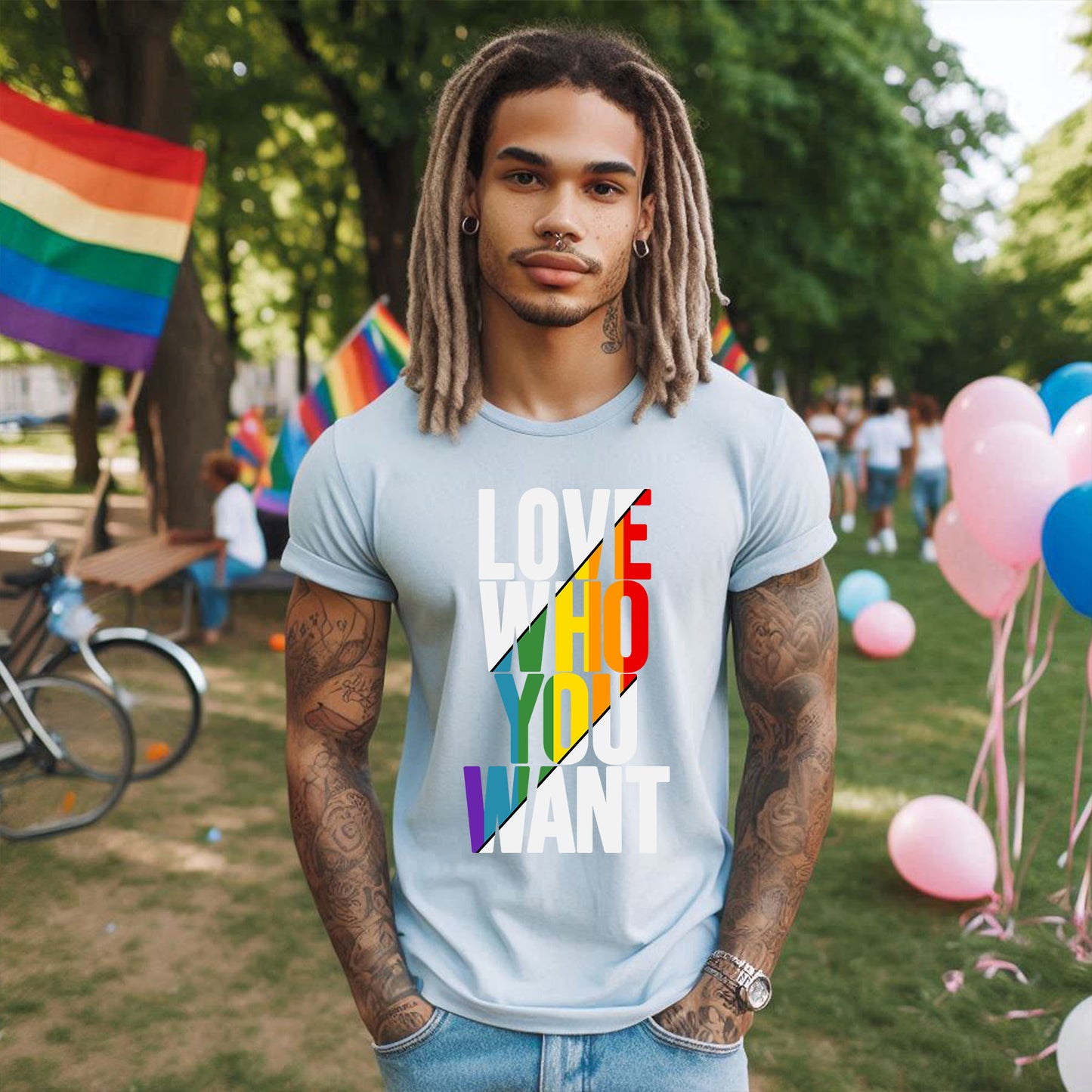 LOVE WHO YOU WANT T-SHIRT 0018