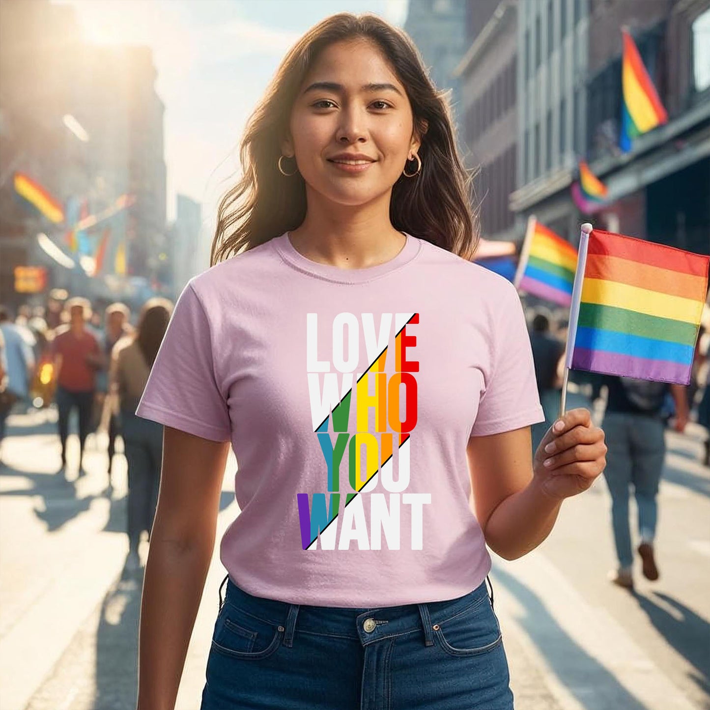 LOVE WHO YOU WANT T-SHIRT 0018