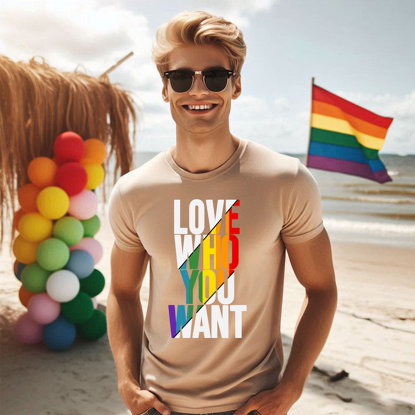 LOVE WHO YOU WANT T-SHIRT 0018