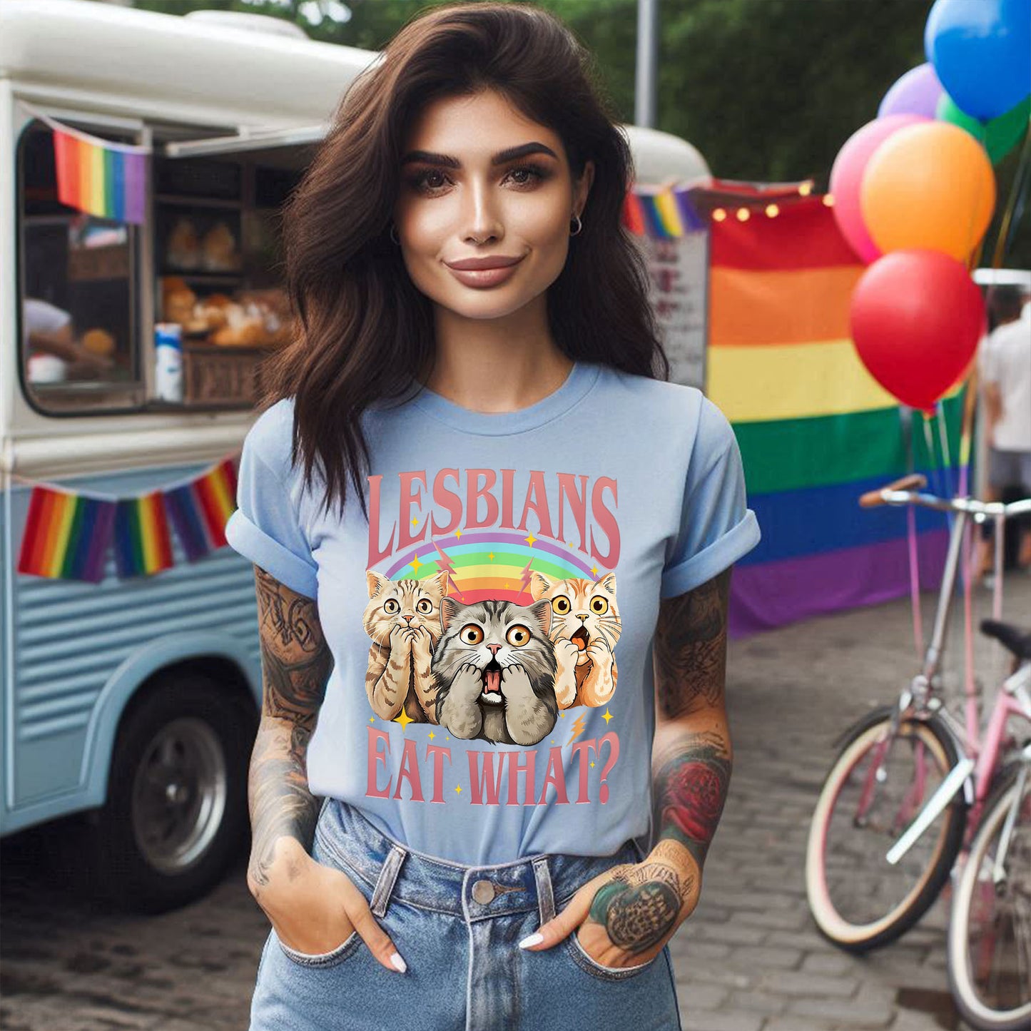 LESBIANS EAT WHAT T-SHIRT 0025