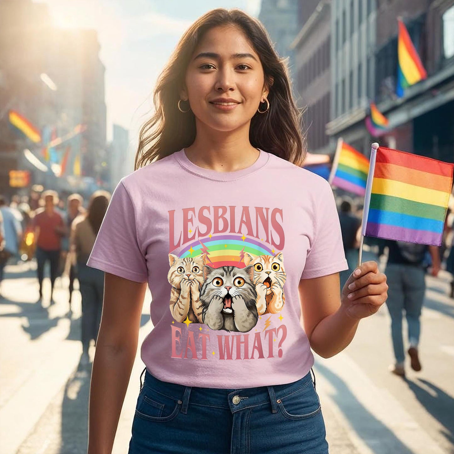 LESBIANS EAT WHAT T-SHIRT 0025