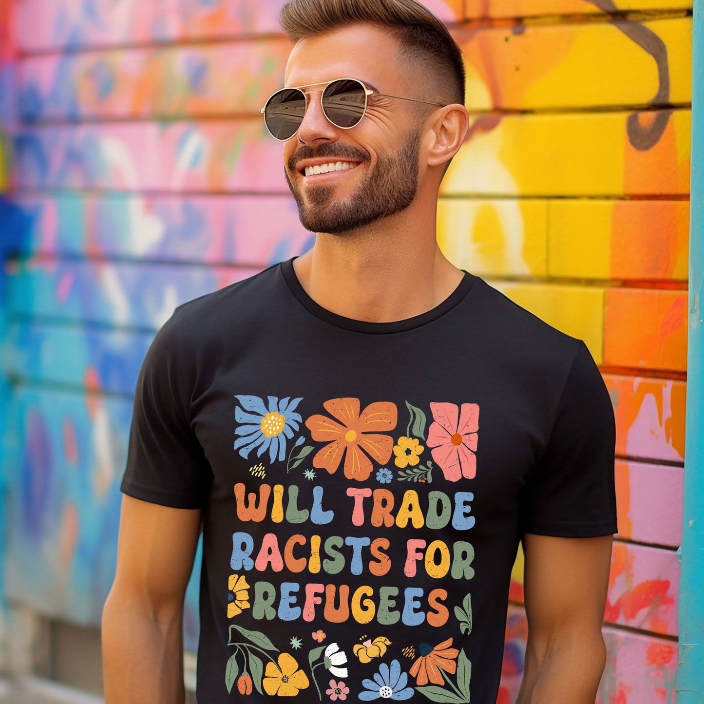 WILL TRADE RACISTS T-SHIRT 2007