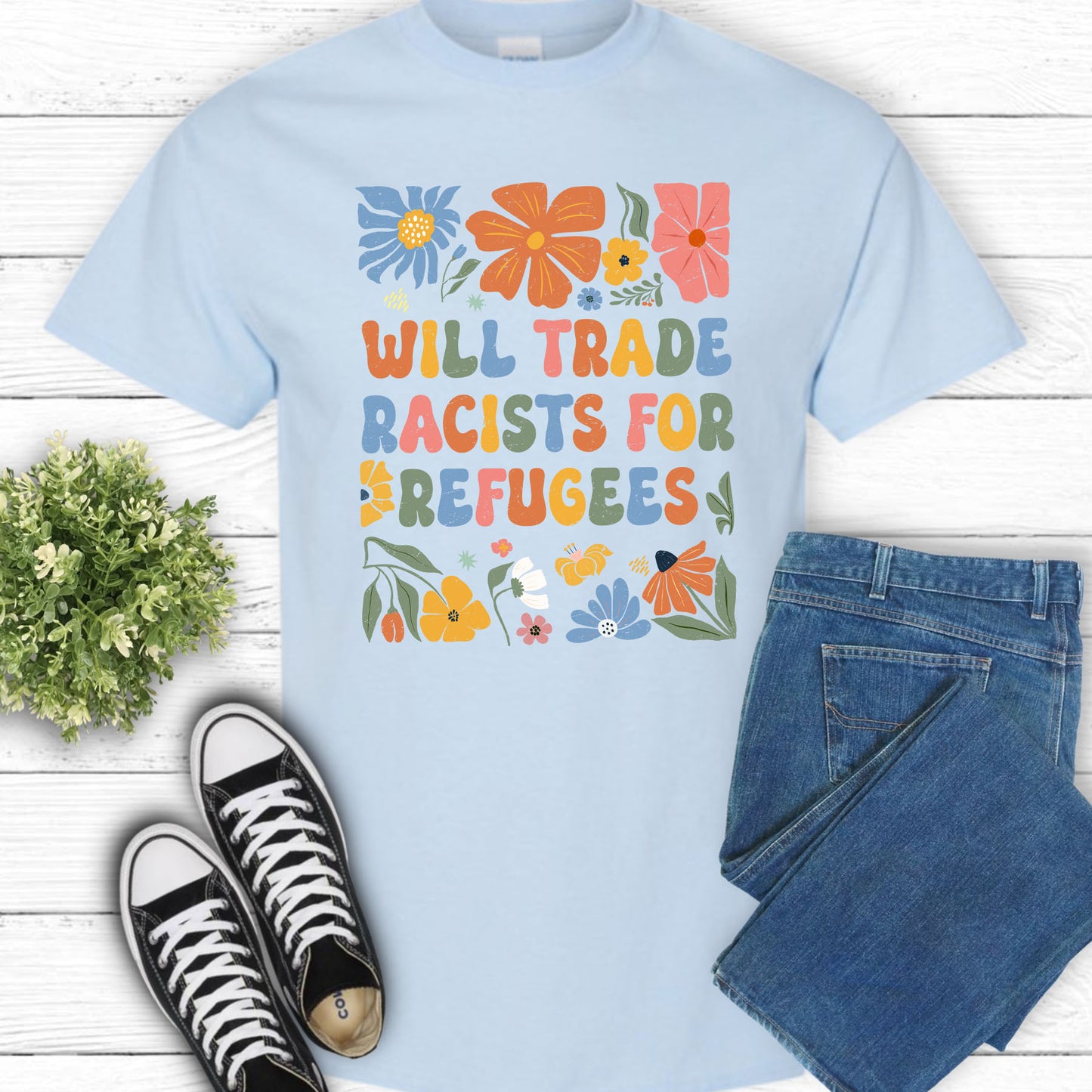 WILL TRADE RACISTS T-SHIRT 2007