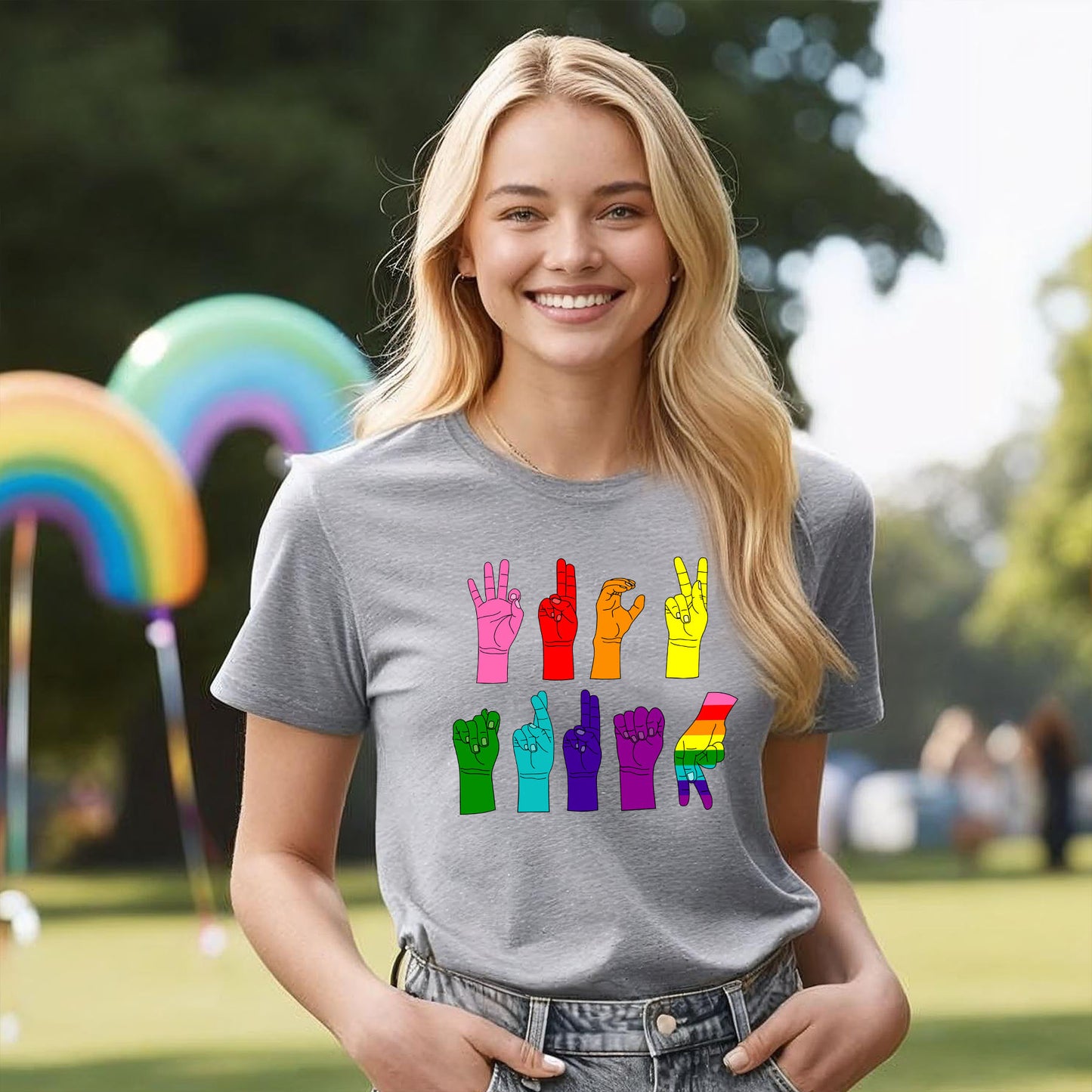 RAINBOW FTRUMP SIGNED T-SHIRT 2025