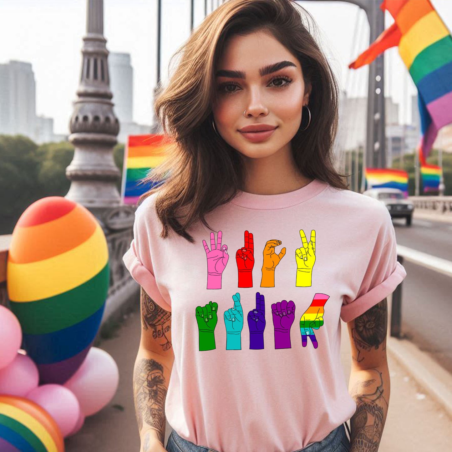 RAINBOW FTRUMP SIGNED T-SHIRT 2025