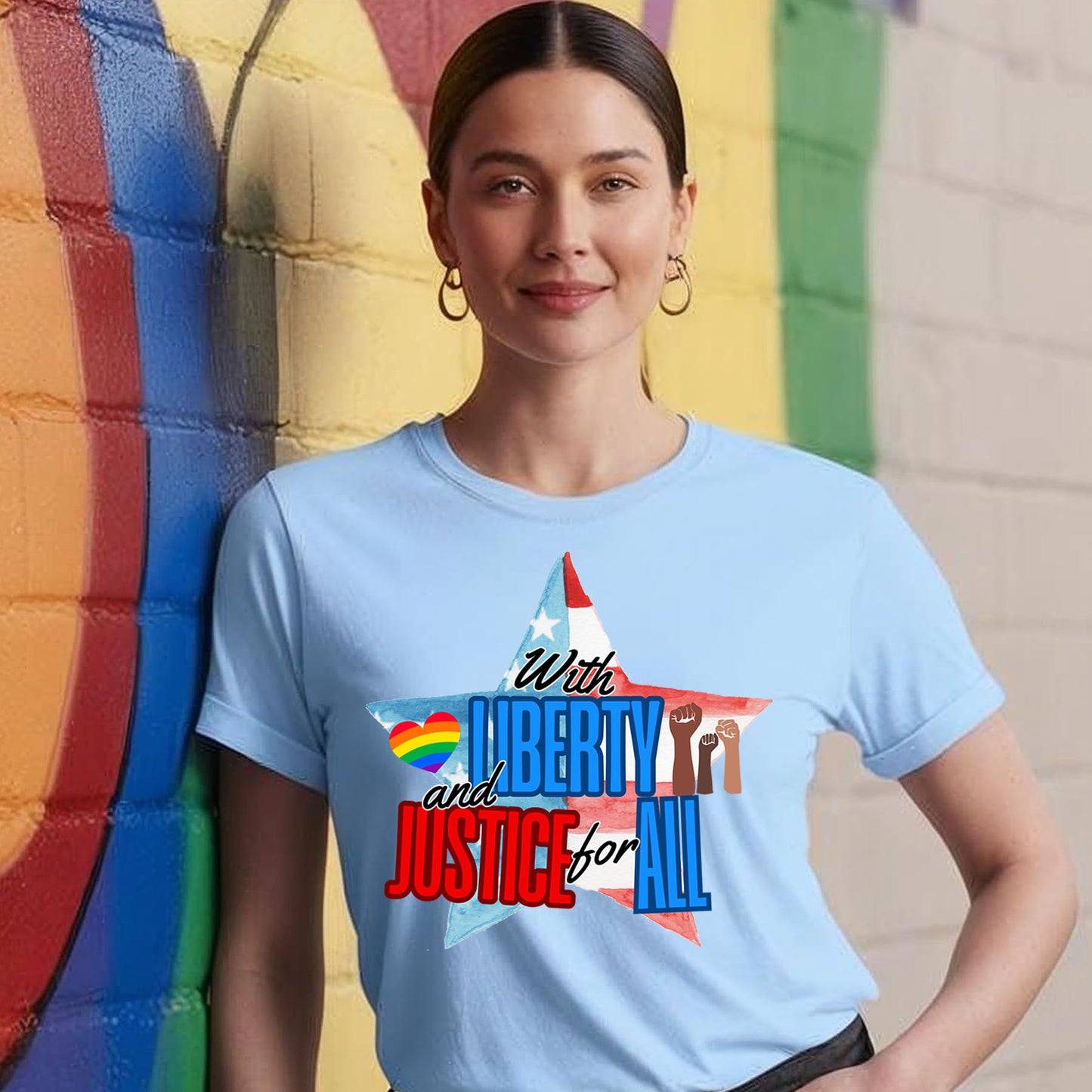 LIBERTY AND JUSTICE T-SHIRT 3000