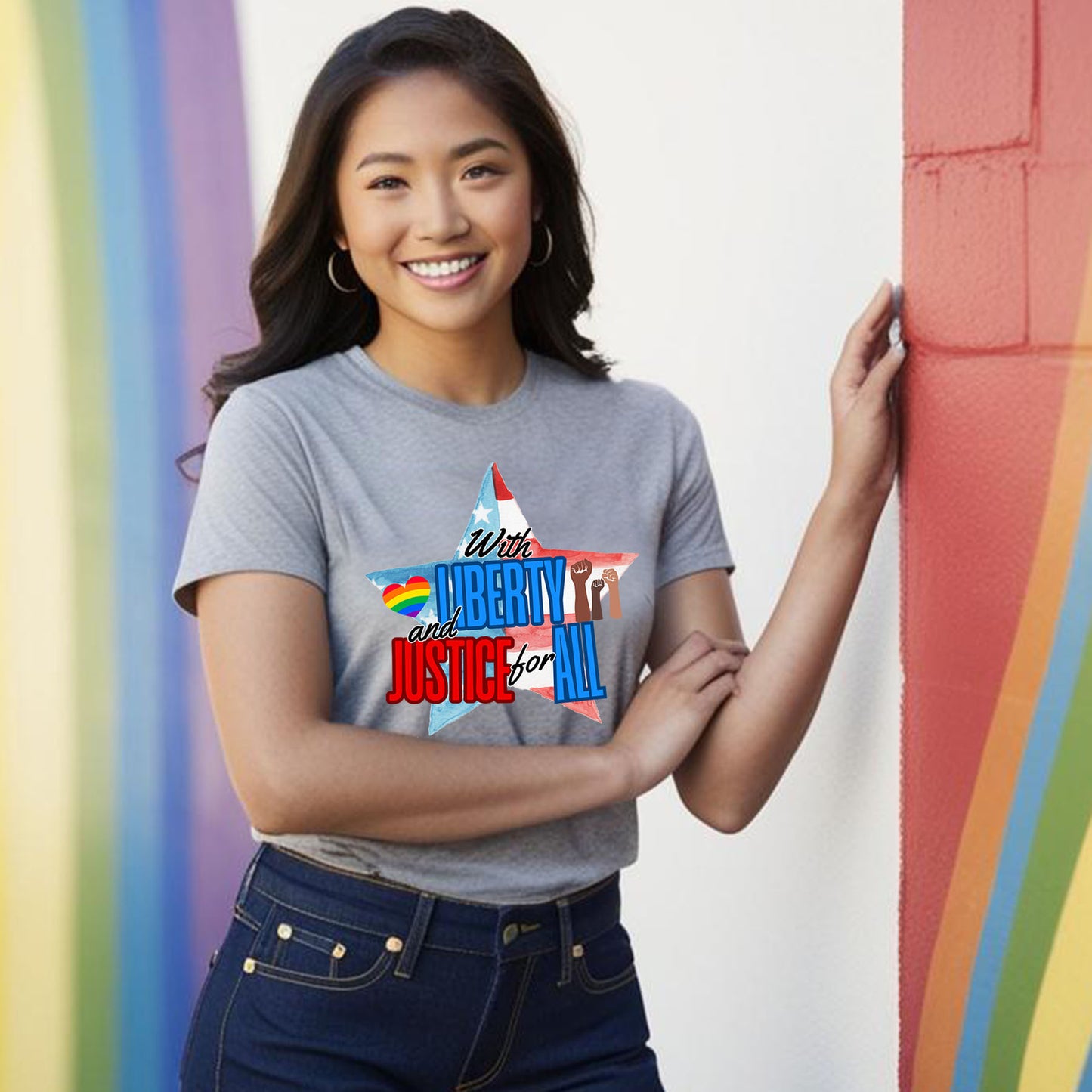 LIBERTY AND JUSTICE T-SHIRT 3000