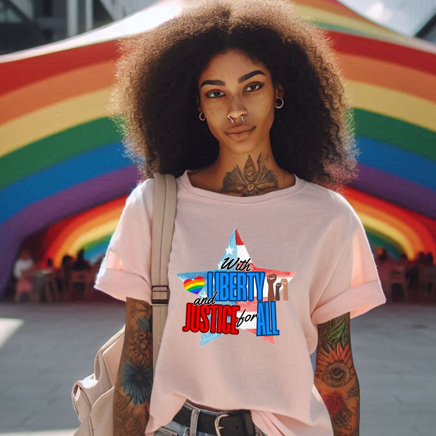 LIBERTY AND JUSTICE T-SHIRT 3000