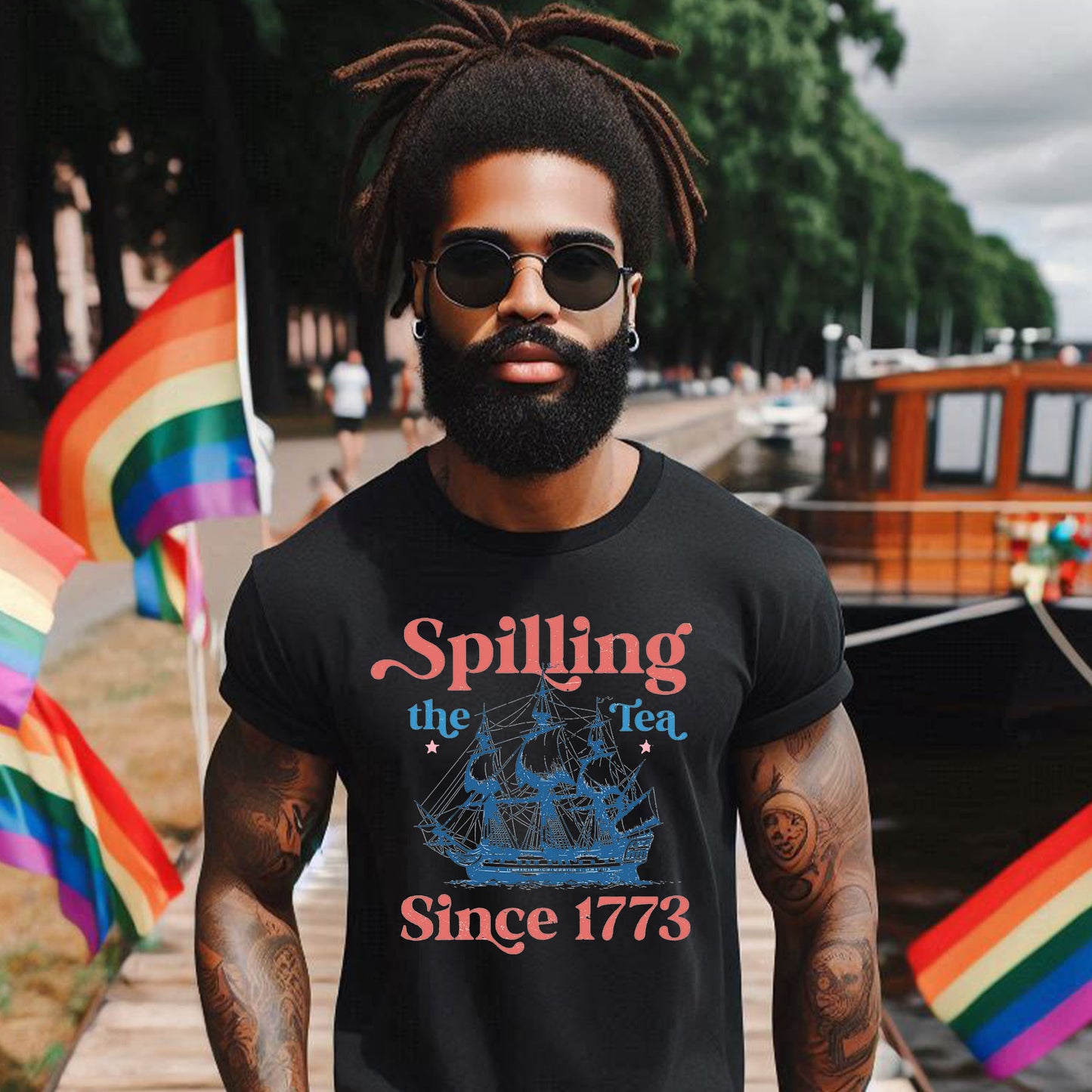 SPILLING THE TEA T-SHIRT 3002