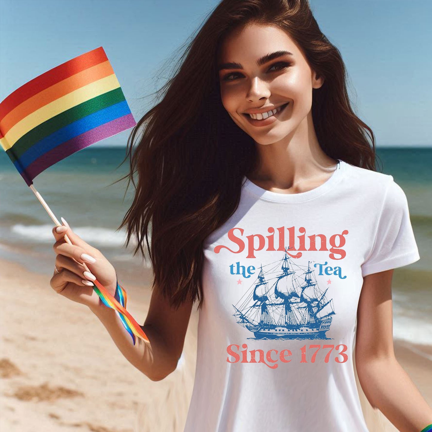 SPILLING THE TEA T-SHIRT 3002