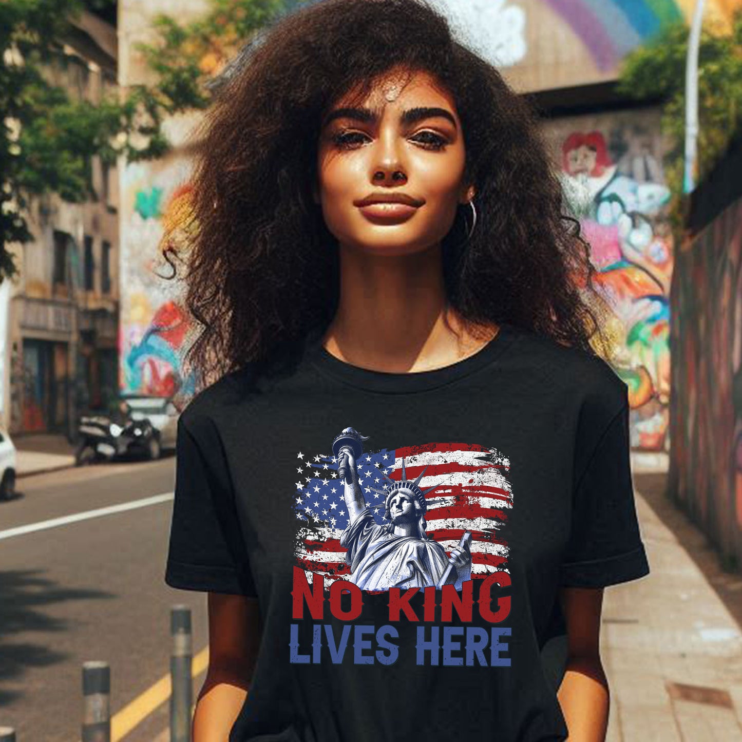 NO KING LIVES HERE T-SHIRT 3006