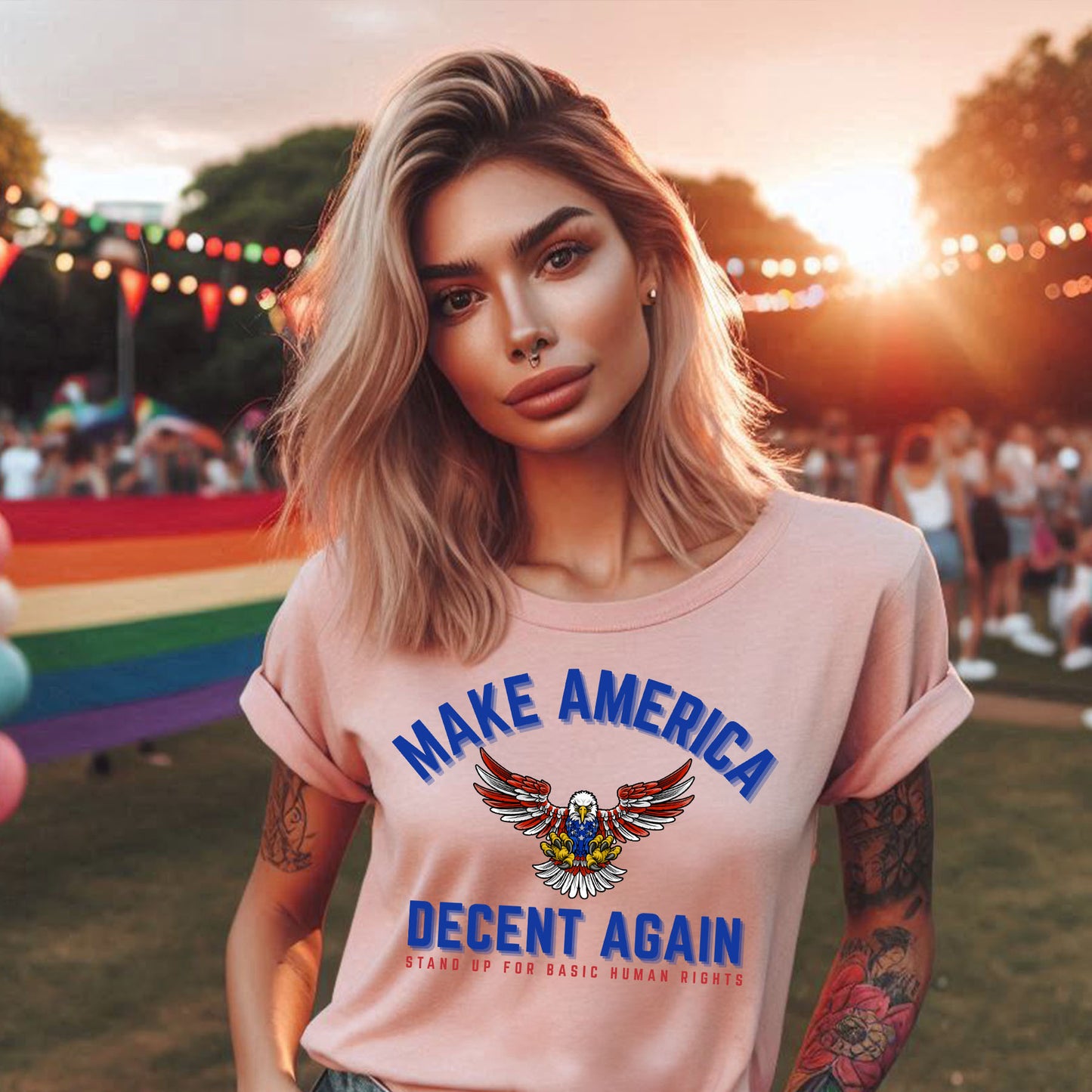 MAKE AMERICA DECENTT-SHIRT 3010