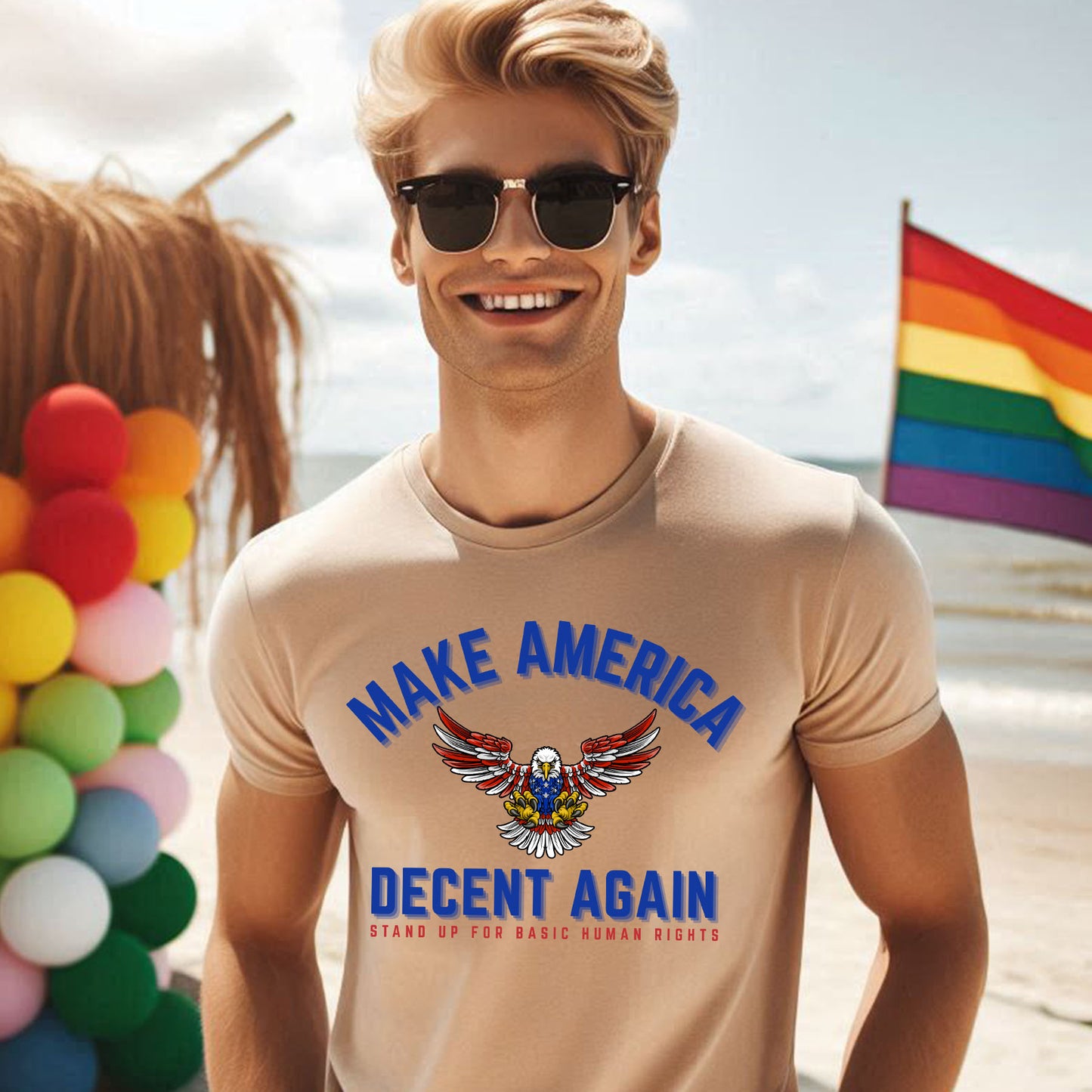 MAKE AMERICA DECENTT-SHIRT 3010