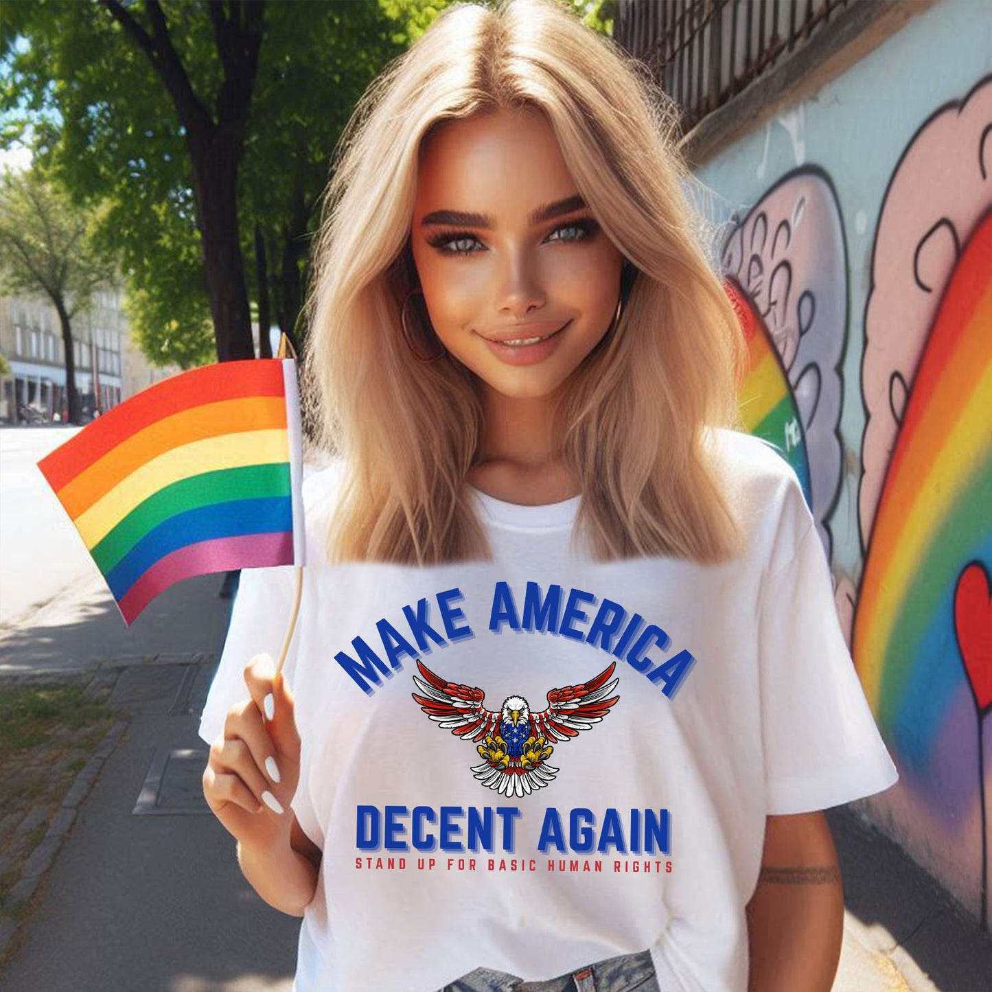 MAKE AMERICA DECENTT-SHIRT 3010