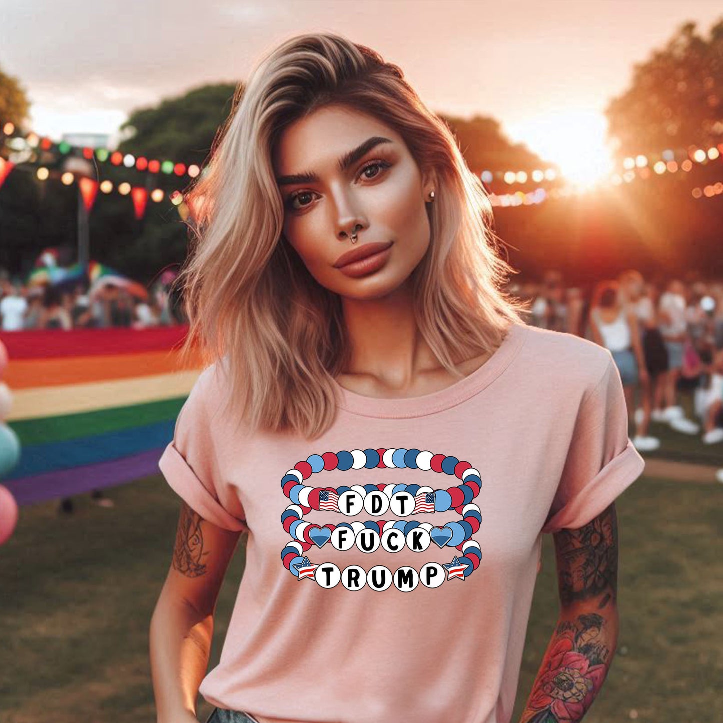 PATRIOTIC BRACLET FDT T-SHIRT 3013