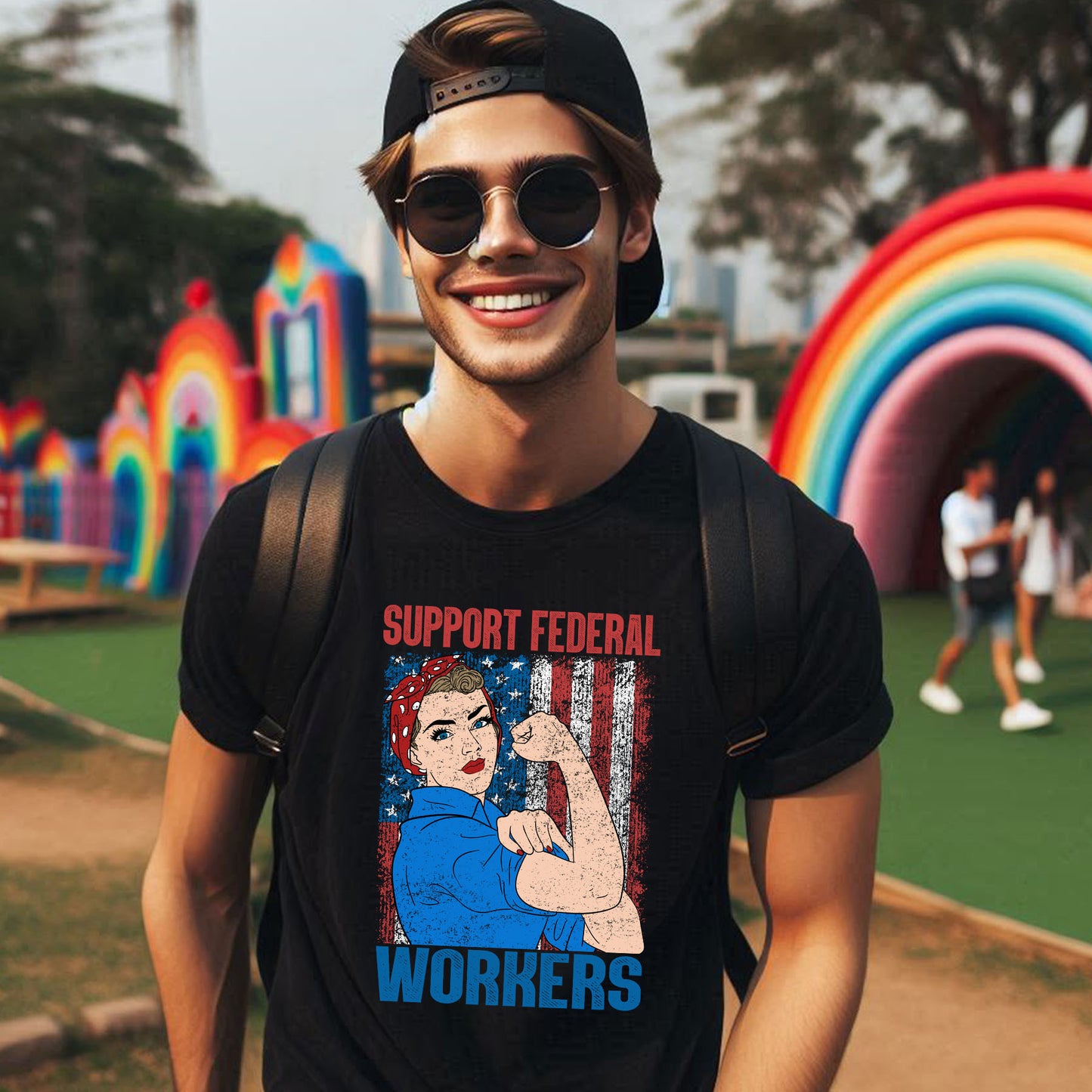 SUPPORT FEDERAL WORKERS T-SHIRT 3014