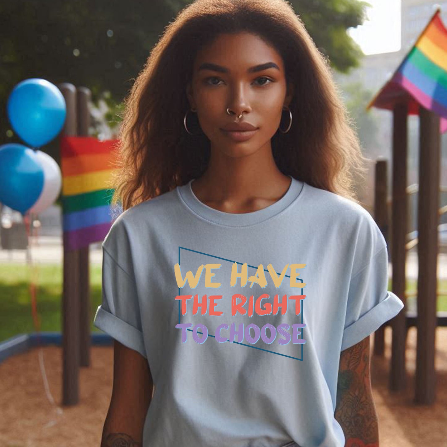 WE HAVE THE RIGHT T-SHIRT 8001