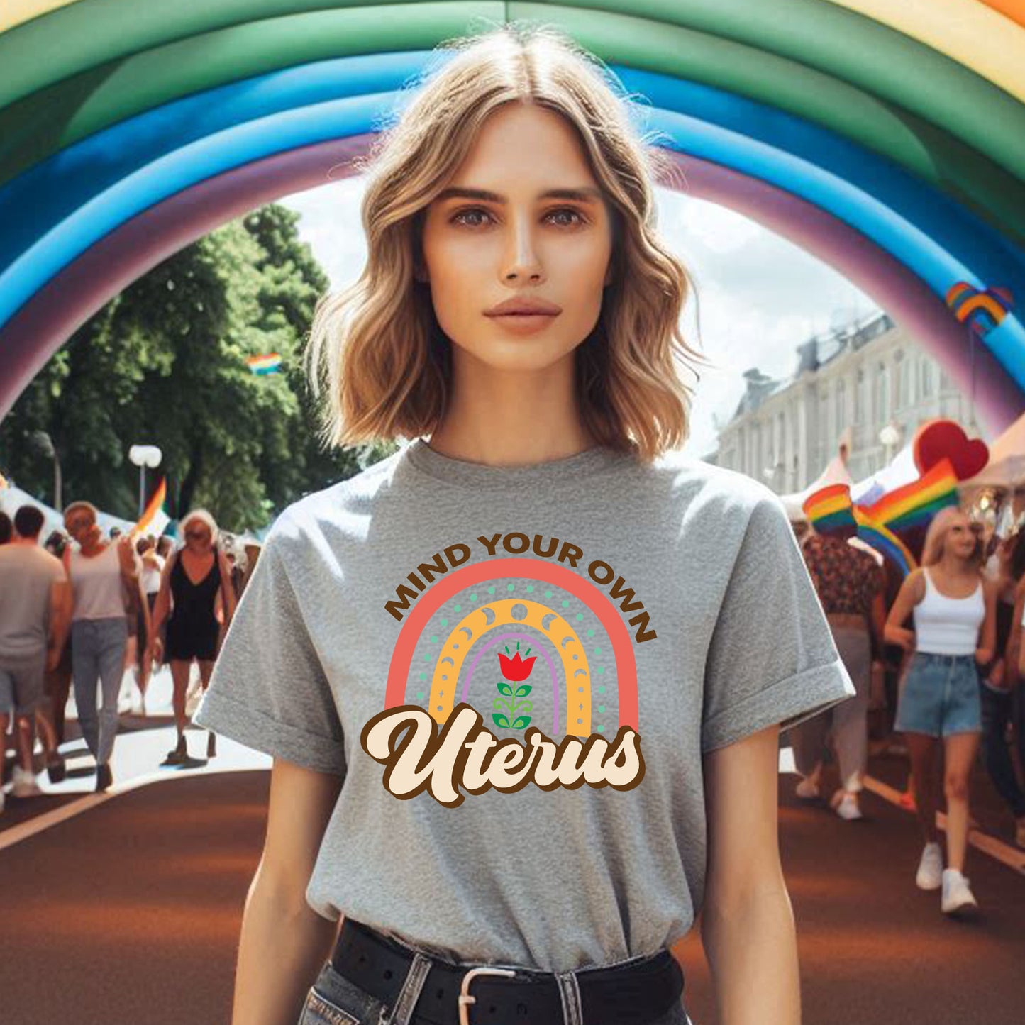 MIND YOUR OWN UTERUS T-SHIRT 8003