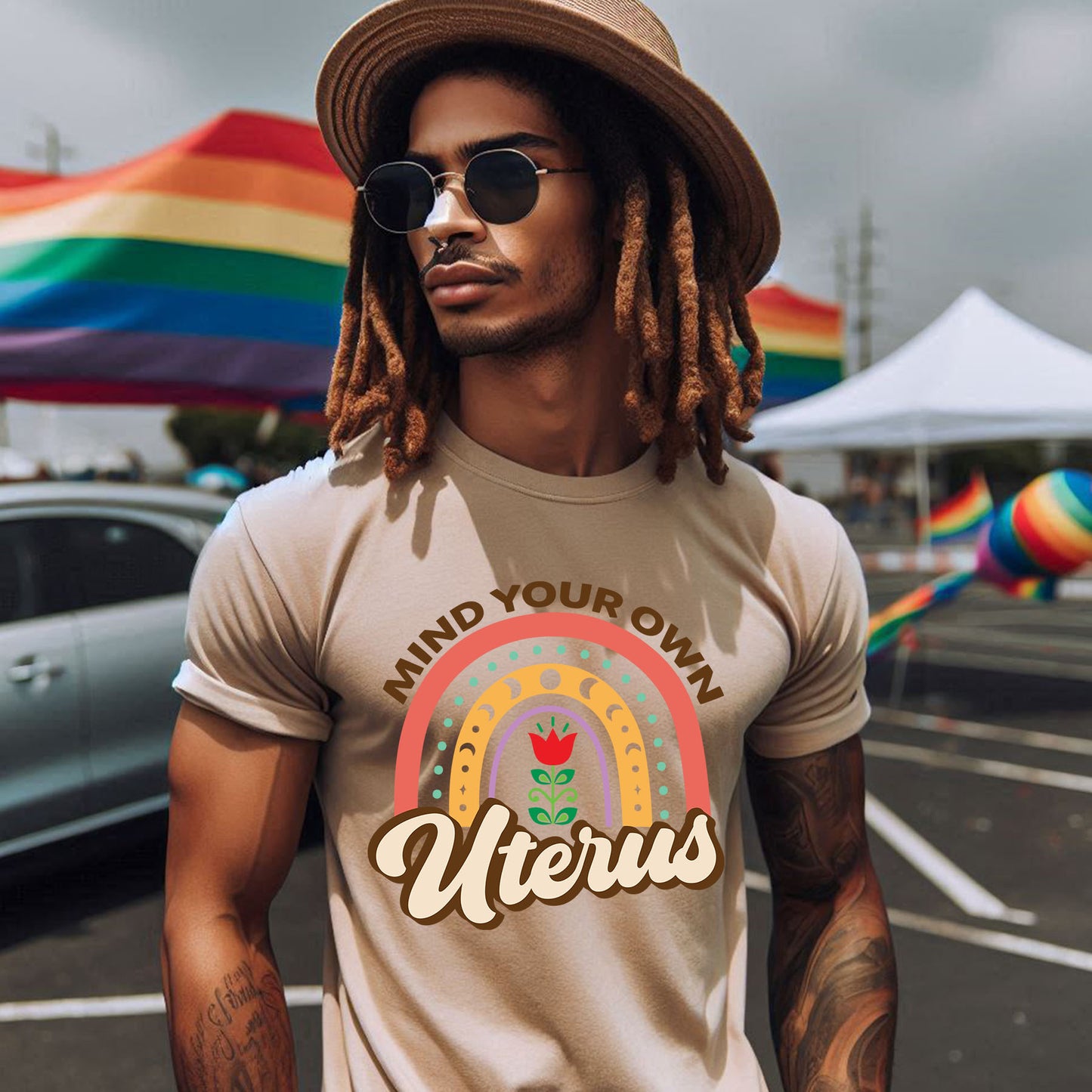 MIND YOUR OWN UTERUS T-SHIRT 8003