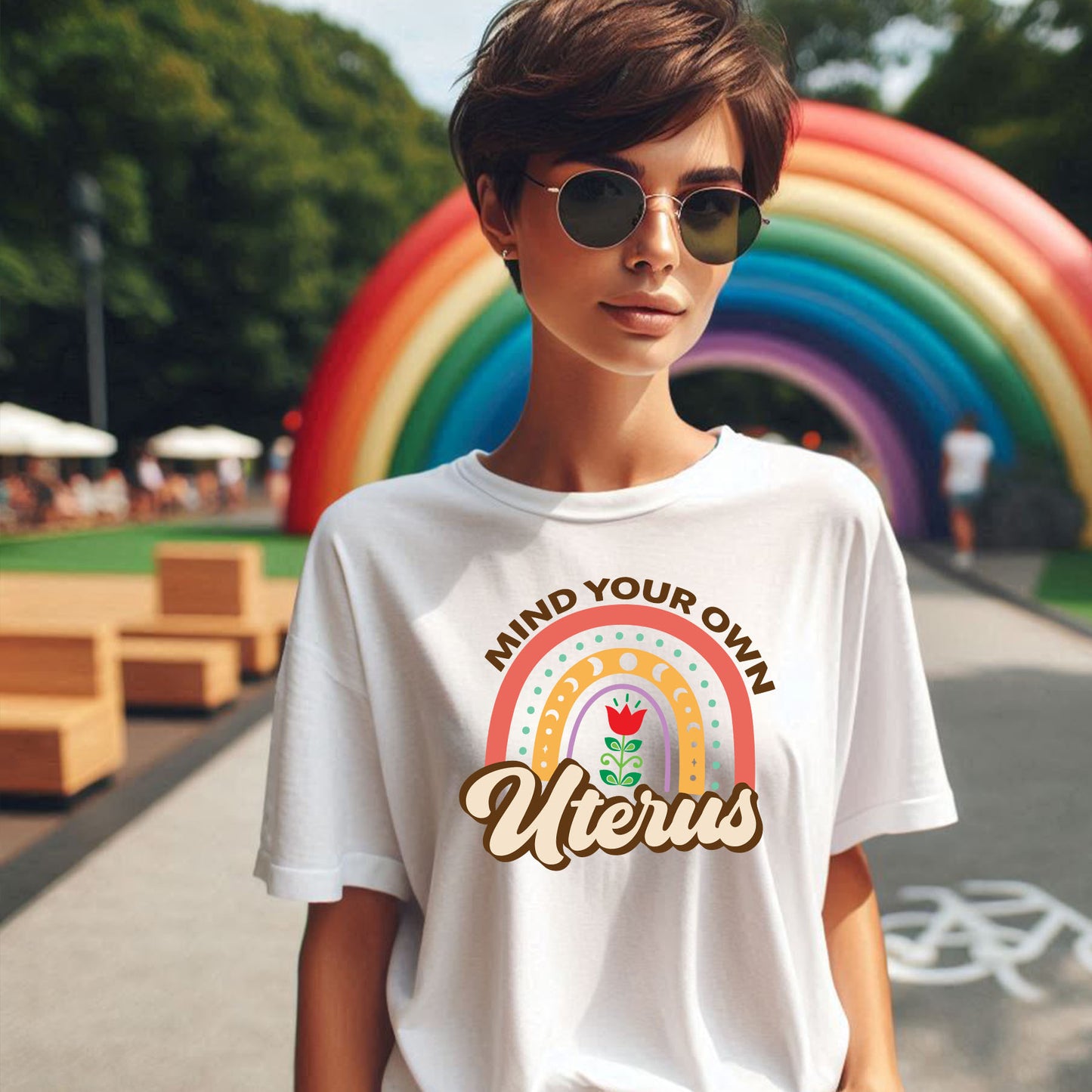 MIND YOUR OWN UTERUS T-SHIRT 8003