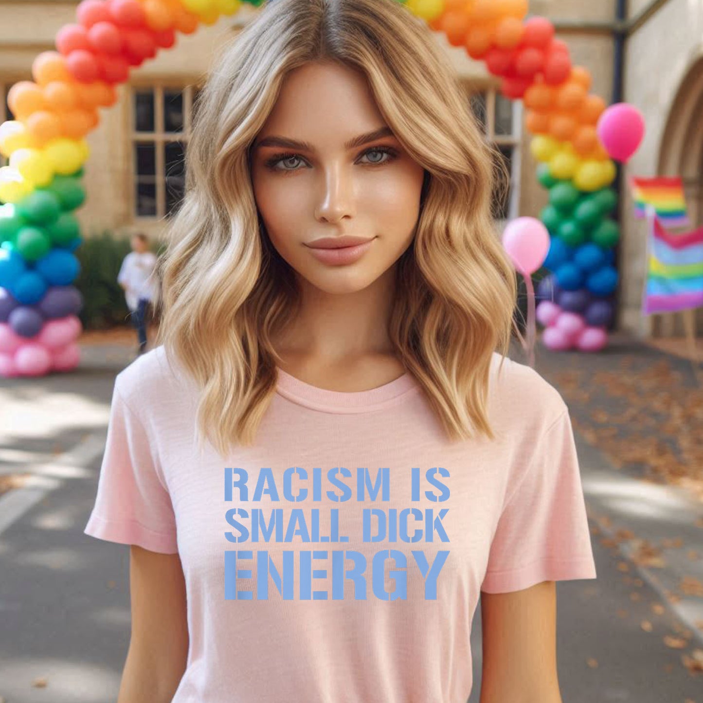 RACISM IS SMALL D ENERGY T-SHIRT 8006