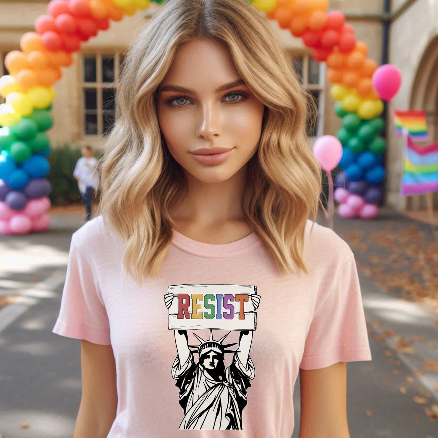RESIST STATUE OF LIBERTY T-SHIRT 8008