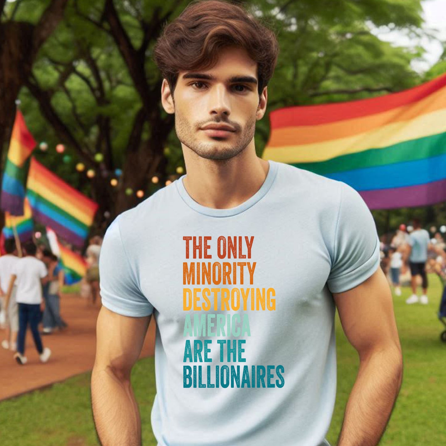 MINORITY DISTROYING AMERICA T-SHIRT 8013