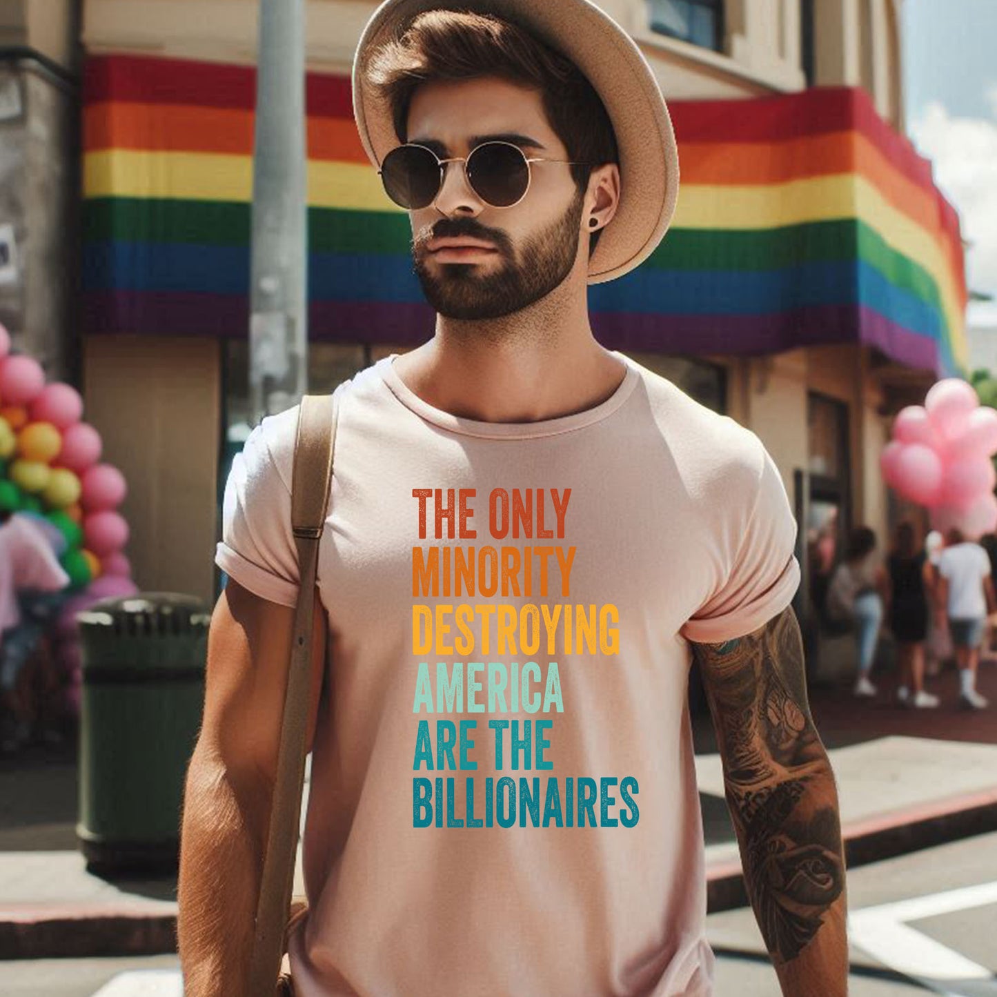 MINORITY DISTROYING AMERICA T-SHIRT 8013